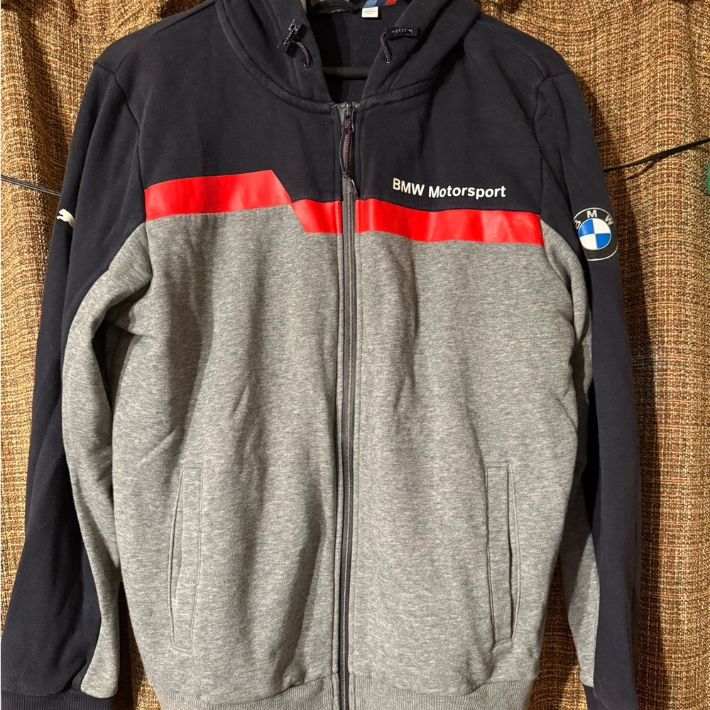Puma BMW Motorsport Jacket with Red and Gray Accents